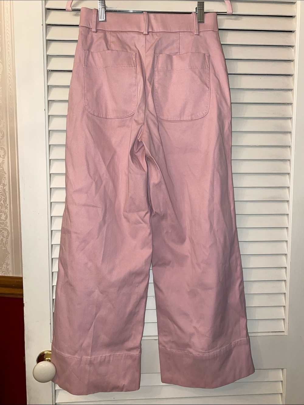 Spanx stretch Twill Wide Leg Cropped Pants Small - Picture 5 of 9